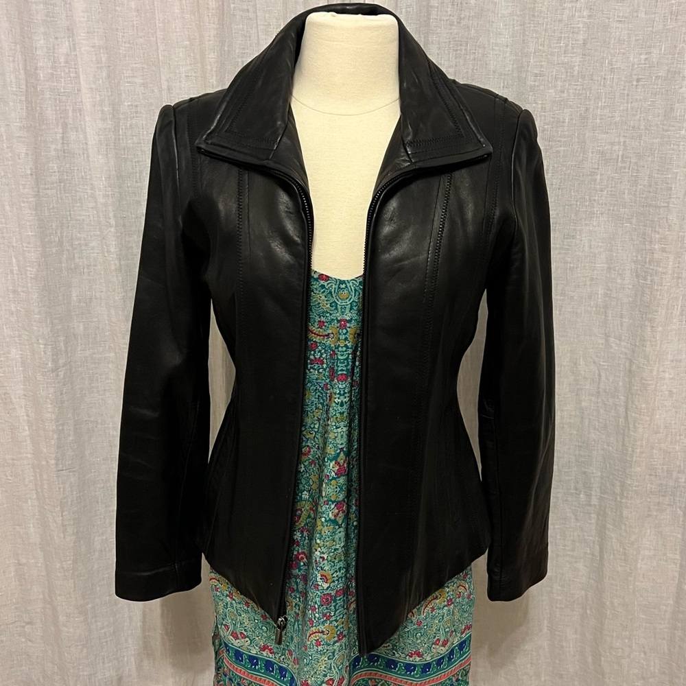 Avanti contemporary leather jacket M vintage